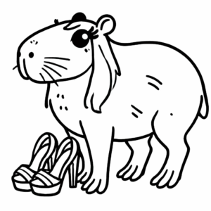 Desenho de Capivara Desenho Colorir Imprimir 168