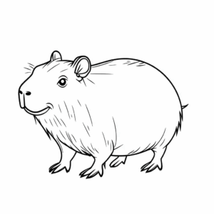 Desenho de Capivara Desenho Colorir Imprimir 169