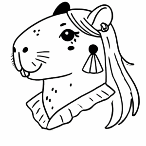 Desenho de Capivara Desenho Colorir Imprimir 171