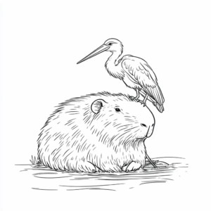 Desenho de Capivara Desenho Colorir Imprimir 174