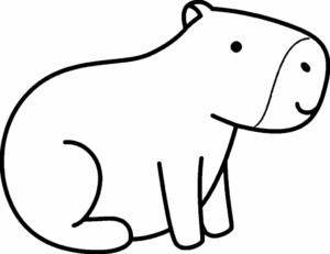 Desenho de Capivara Desenho Colorir Imprimir 175