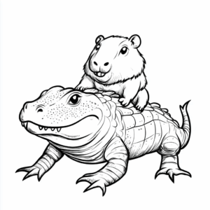 Desenho de Capivara Desenho Colorir Imprimir 178