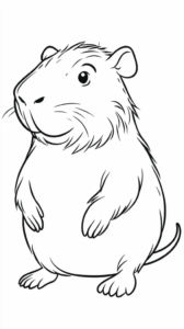Desenho de Capivara Desenho Colorir Imprimir 179