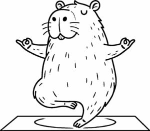 Desenho de Capivara Desenho Colorir Imprimir 180
