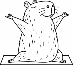 Desenho de Capivara Desenho Colorir Imprimir 181