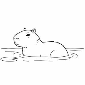 Desenho de Capivara Desenho Colorir Imprimir 182