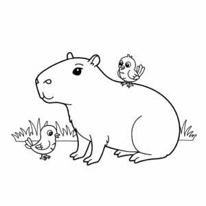Desenho de Capivara Desenho Colorir Imprimir 183