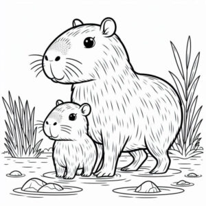 Desenho de Capivara Desenho Colorir Imprimir 189