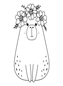 Desenho de Capivara Desenho Colorir Imprimir 196