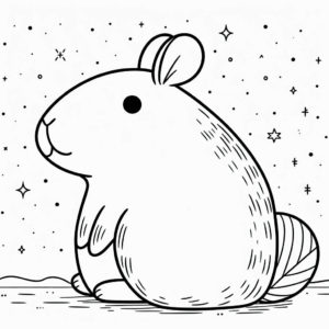 Desenho de Capivara Desenho Colorir Imprimir 197