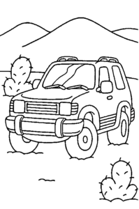 Desenho de Carro Desenho Colorir Imprimir 07
