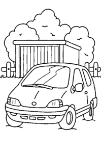 Desenho de Carro Desenho Colorir Imprimir 08