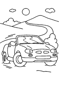 Desenho de Carro Desenho Colorir Imprimir 13