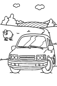 Desenho de Carro Desenho Colorir Imprimir 14