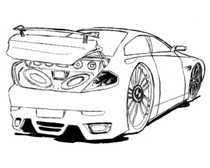 Desenho de Carro Desenho Colorir Imprimir 18