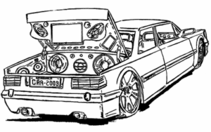 Desenho de Carros Para Colorir E Pintar 11