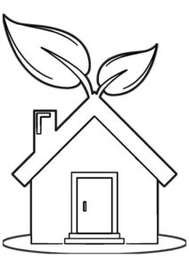 Desenho de Casa Desenho Colorir Imprimir 004