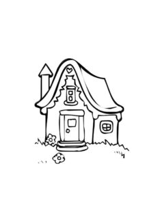 Desenho de Casa Desenho Colorir Imprimir 008