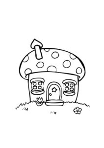 Desenho de Casa Desenho Colorir Imprimir 010