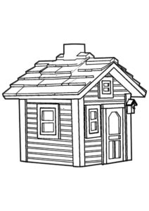 Desenho de Casa Desenho Colorir Imprimir 018