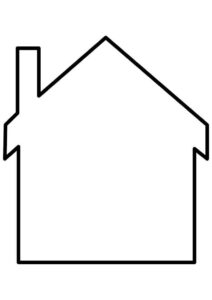 Desenho de Casa Desenho Colorir Imprimir 024