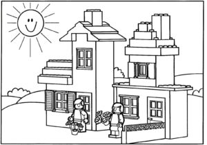 Desenho de Casa Desenho Colorir Imprimir 050