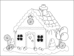 Desenho de Casa Desenho Colorir Imprimir 064