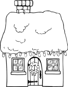 Desenho de Casa Desenho Colorir Imprimir 065