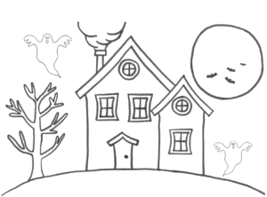 Desenho de Casa Desenho Colorir Imprimir 068