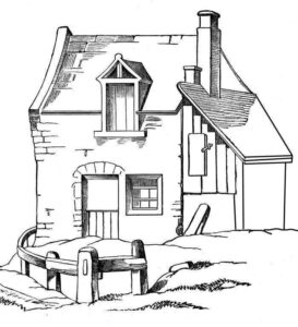 Desenho de Casa Desenho Colorir Imprimir 076