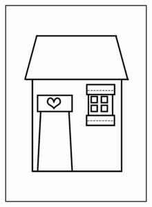 Desenho de Casa Desenho Colorir Imprimir 100