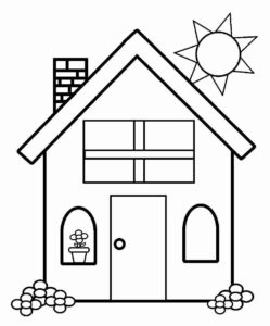 Desenho de Casa Desenho Colorir Imprimir 101