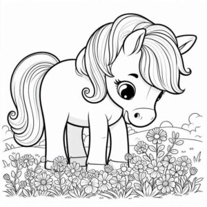 Desenho de Cavalo Desenho Colorir Imprimir 002