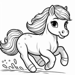 Desenho de Cavalo Desenho Colorir Imprimir 003