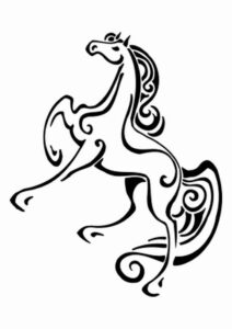 Desenho de Cavalo Desenho Colorir Imprimir 007