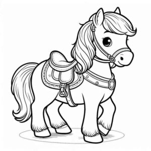 Desenho de Cavalo Desenho Colorir Imprimir 008