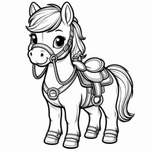 Desenho de Cavalo Desenho Colorir Imprimir 013