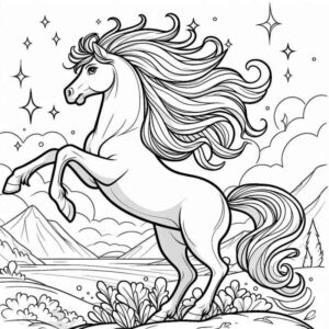 Desenho de Cavalo Desenho Colorir Imprimir 015