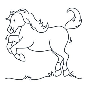 Desenho de Cavalo Desenho Colorir Imprimir 017