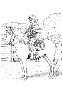 Desenho de Cavalo Desenho Colorir Imprimir 022