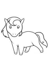 Desenho de Cavalo Desenho Colorir Imprimir 034