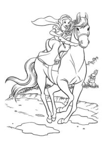 Desenho de Cavalo Desenho Colorir Imprimir 036