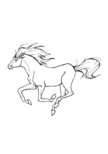 Desenho de Cavalo Desenho Colorir Imprimir 037