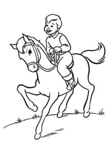 Desenho de Cavalo Desenho Colorir Imprimir 038