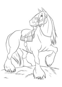 Desenho de Cavalo Desenho Colorir Imprimir 041