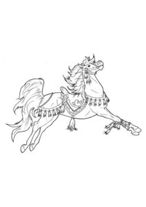 Desenho de Cavalo Desenho Colorir Imprimir 045