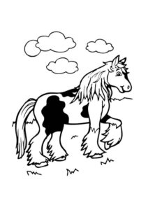 Desenho de Cavalo Desenho Colorir Imprimir 049