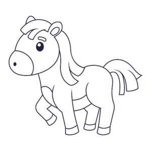 Desenho de Cavalo Desenho Colorir Imprimir 085