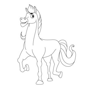Desenho de Cavalo Desenho Colorir Imprimir 086