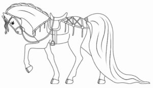 Desenho de Cavalo Desenho Colorir Imprimir 087
